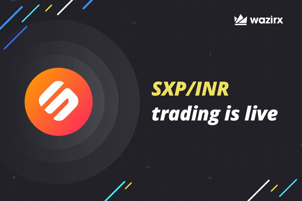 SXP/INR trading on WazirX