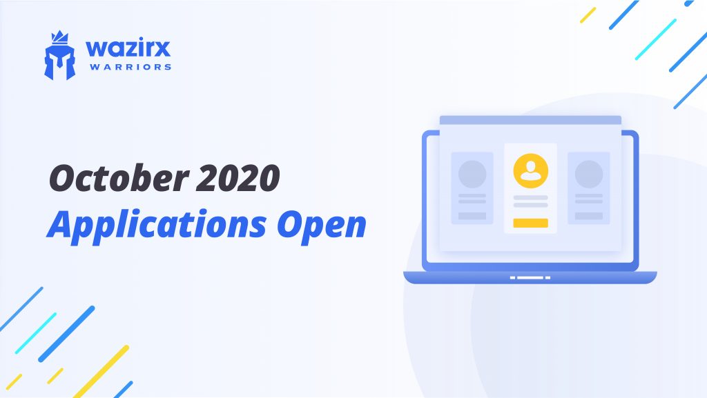 WazirX Warriors: October 2020 Applications Open