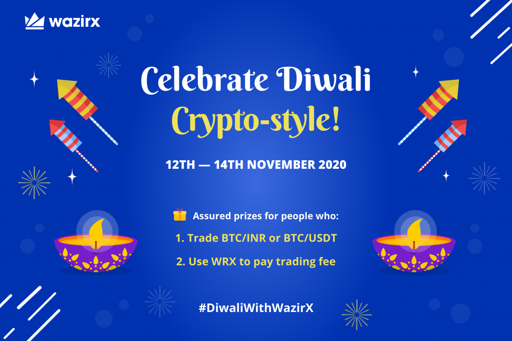 Diwali with WazirX: Trade BTC and Win Assured Prizes