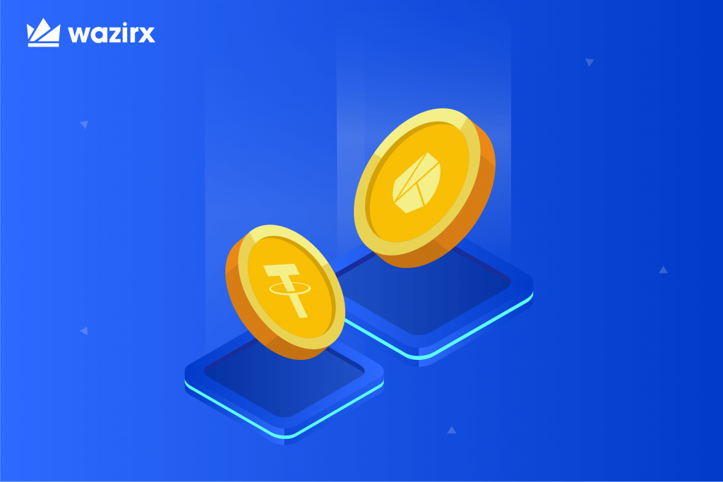 KLAY/USDT trading on WazirX