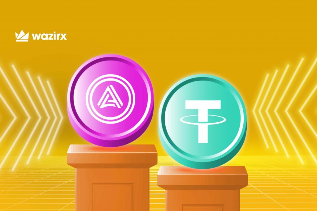 ACA/USDT trading on WazirX