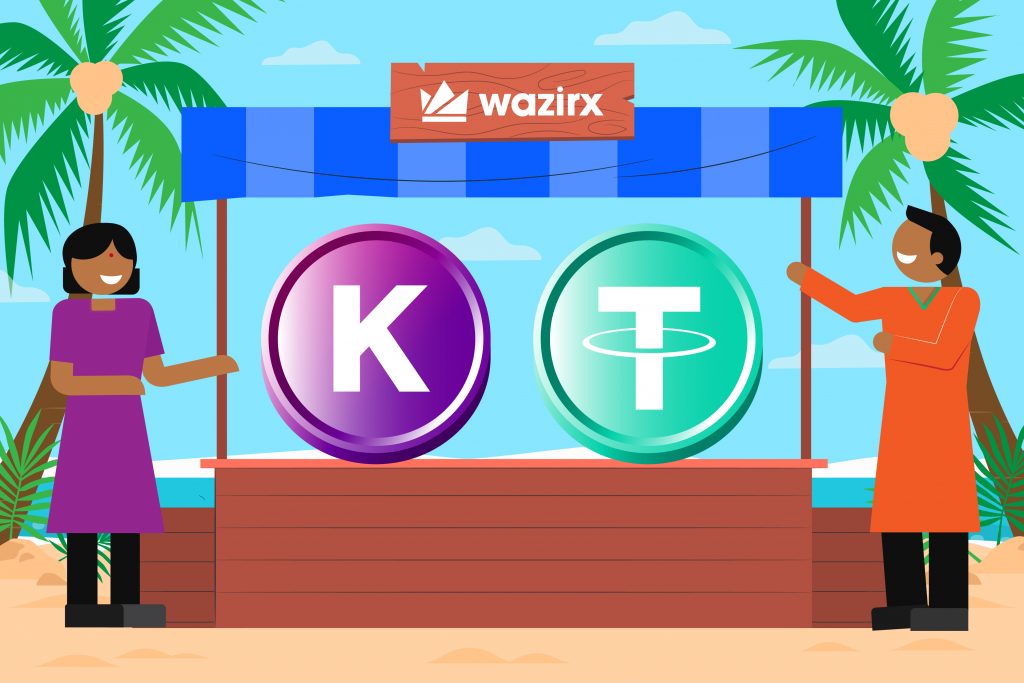 KDA/USDT trading on WazirX