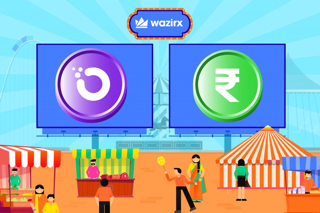 OXT/INR trading on WazirX