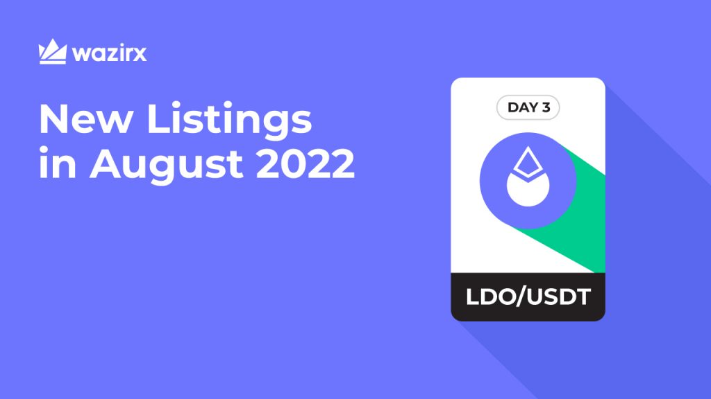 Coins Listed in August 2022 on WazirX