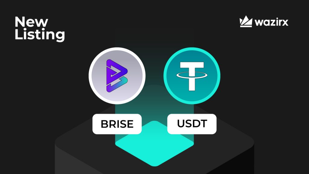 BRISE/USDT trading on WazirX
