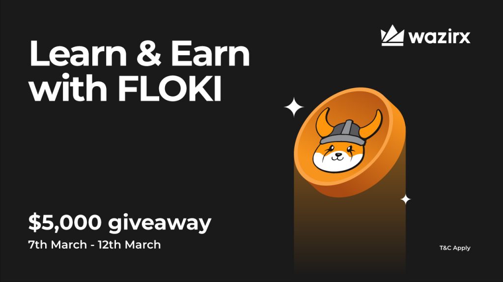 FLOKI 🤝 WazirX For Learn & Earn – Campaign, Rewards Worth $5000 Up for Grabs