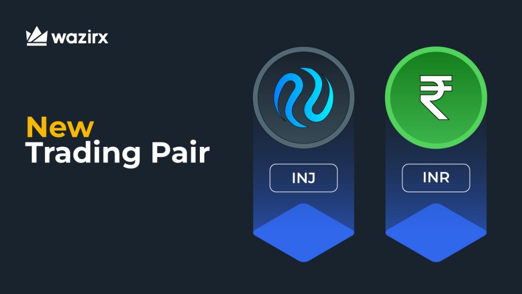 INJ/INR trading on WazirX