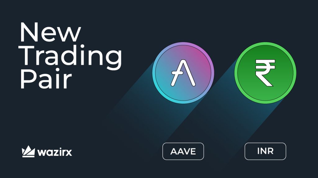 AAVE/INR trading on WazirX