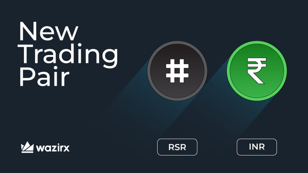 RSR/INR trading on WazirX