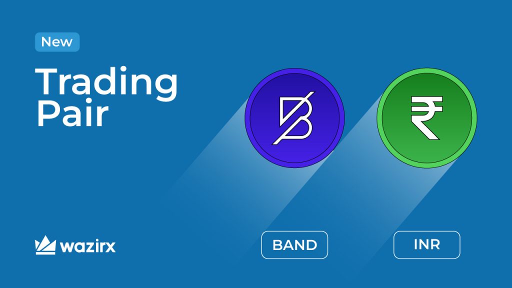 BAND/INR trading on WazirX