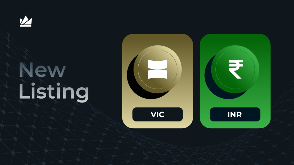 VIC/INR trading on WazirX