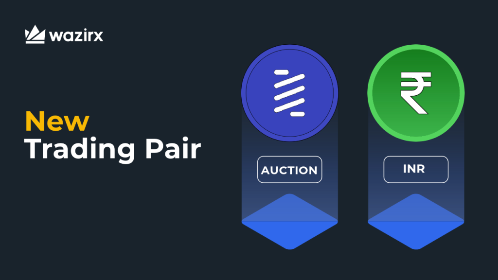 AUCTION/INR trading on WazirX
