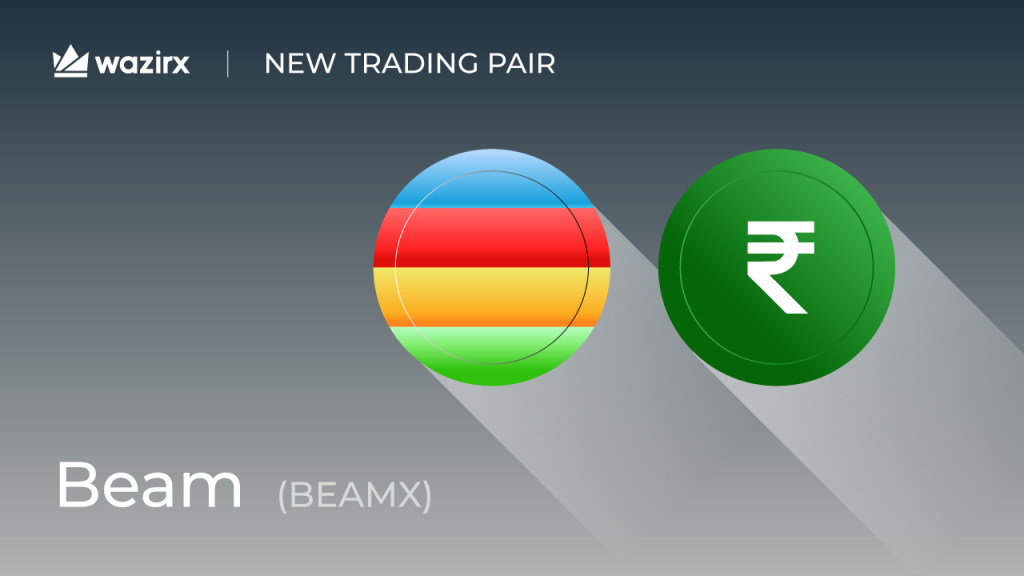BEAMX/INR trading on WazirX