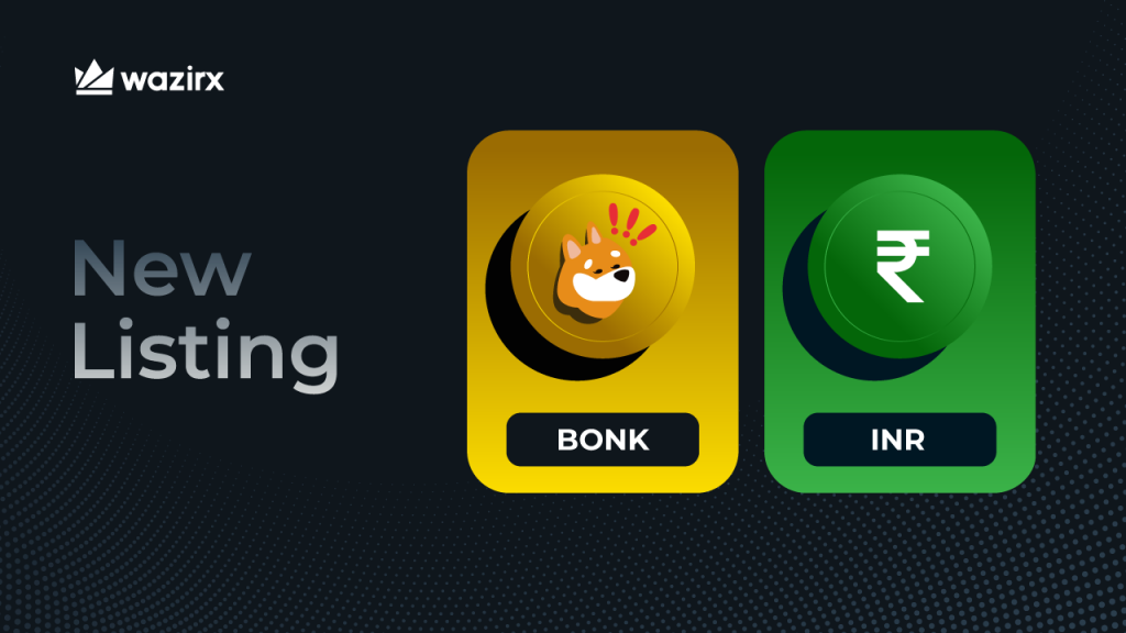 BONK/INR trading on WazirX