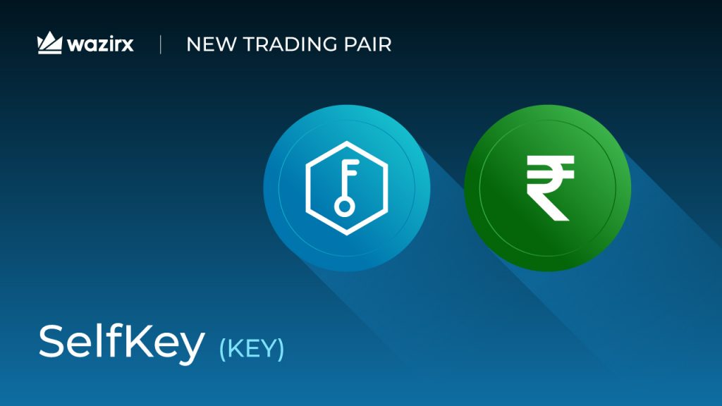 KEY/INR trading on WazirX