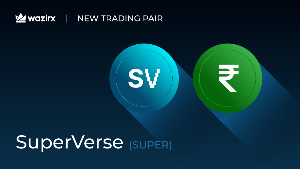 SUPER/INR trading on WazirX
