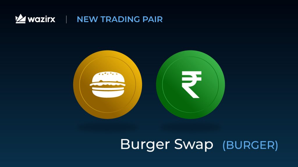 BURGER/INR trading on WazirX