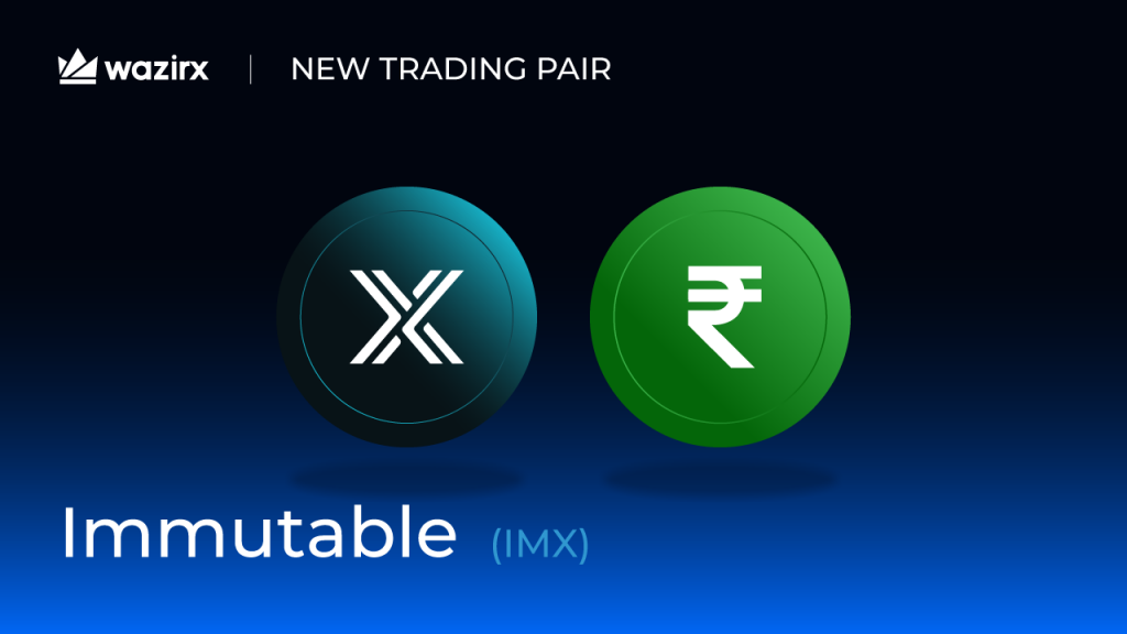 IMX/INR trading on WazirX
