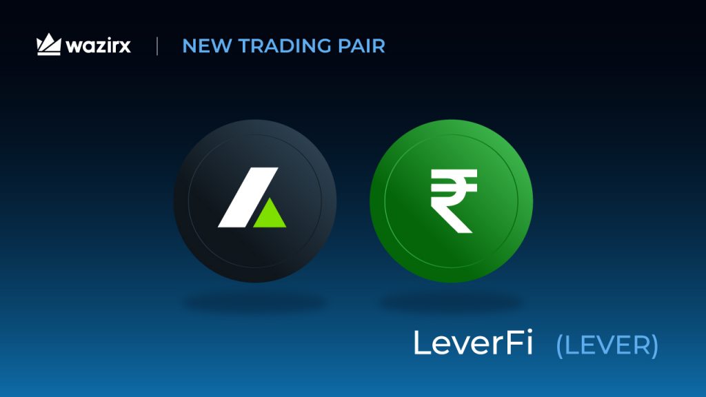 LEVER/INR trading on WazirX