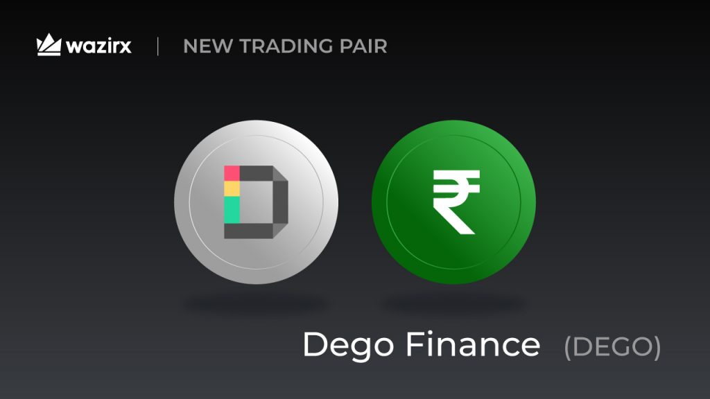DEGO/INR trading on WazirX