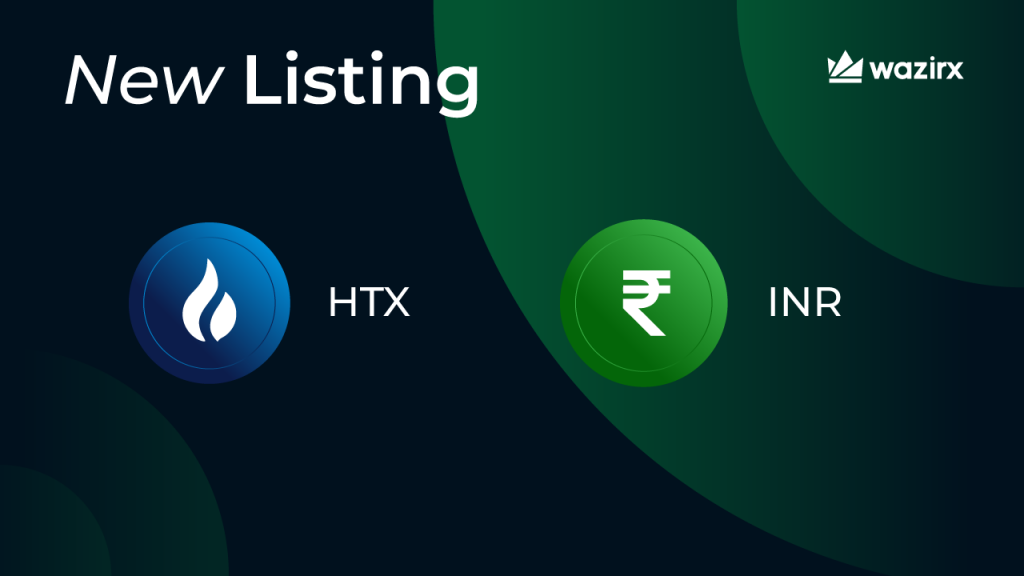 HTX/INR trading on WazirX