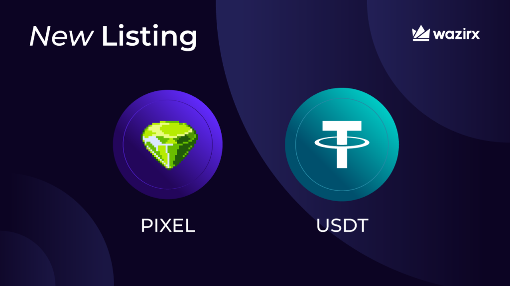 PIXEL/USDT trading on WazirX
