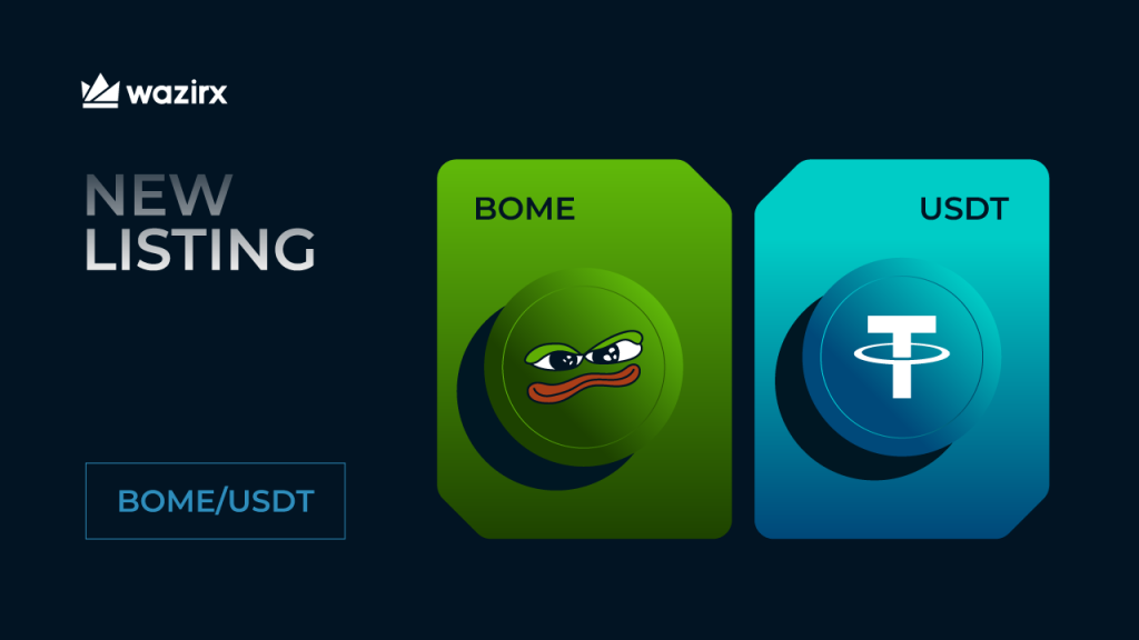 BOME/USDT trading on WazirX