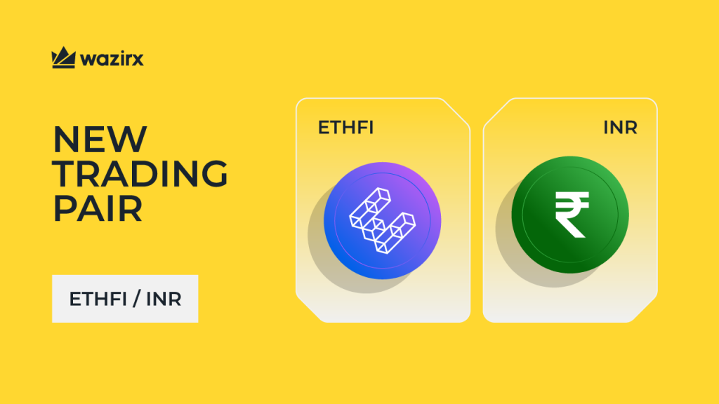 ETHFI/INR trading on WazirX