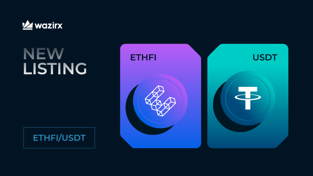ETHFI/USDT trading on WazirX