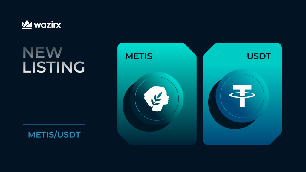 METIS/USDT trading on WazirX