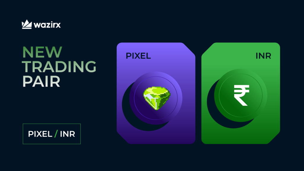 PIXEL/INR trading on WazirX