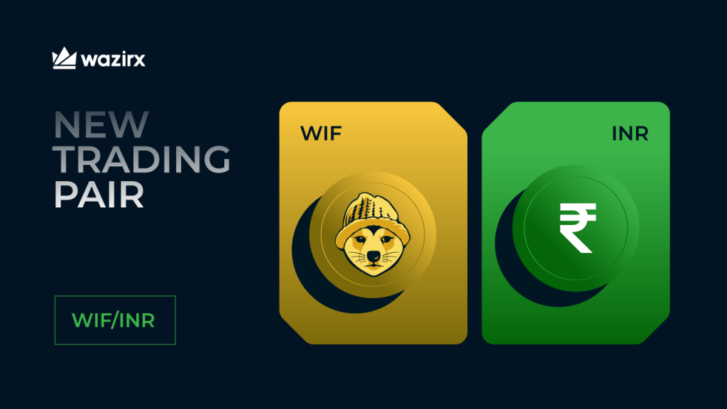 WIF/INR trading on WazirX