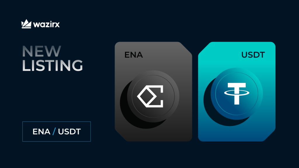 ENA/USDT trading on WazirX