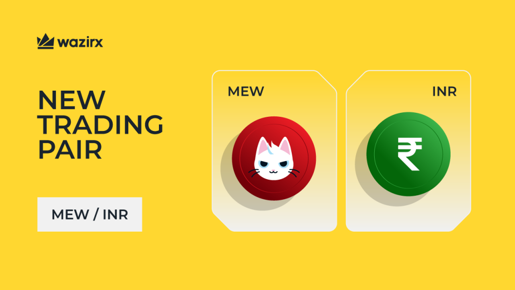 MEW/INR trading on WazirX