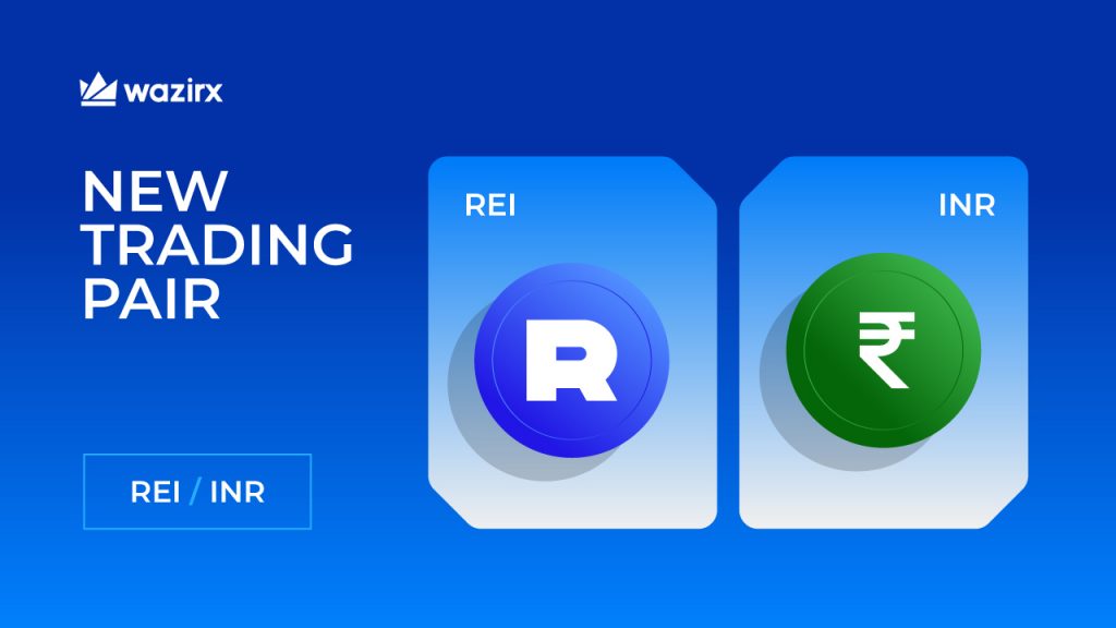 REI/INR trading on WazirX