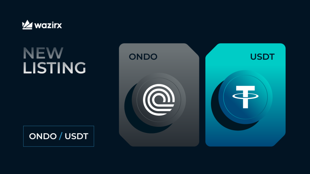 ONDO/USDT trading on WazirX
