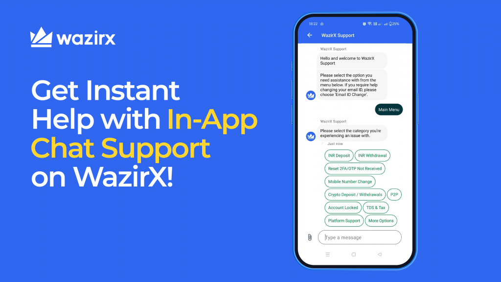 In-App Chat Support Feature Is LIVE On WazirX Now! 🚀
