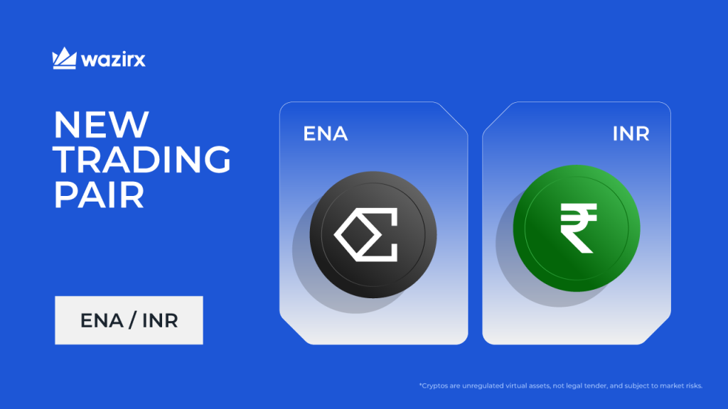 ENA/INR trading on WazirX