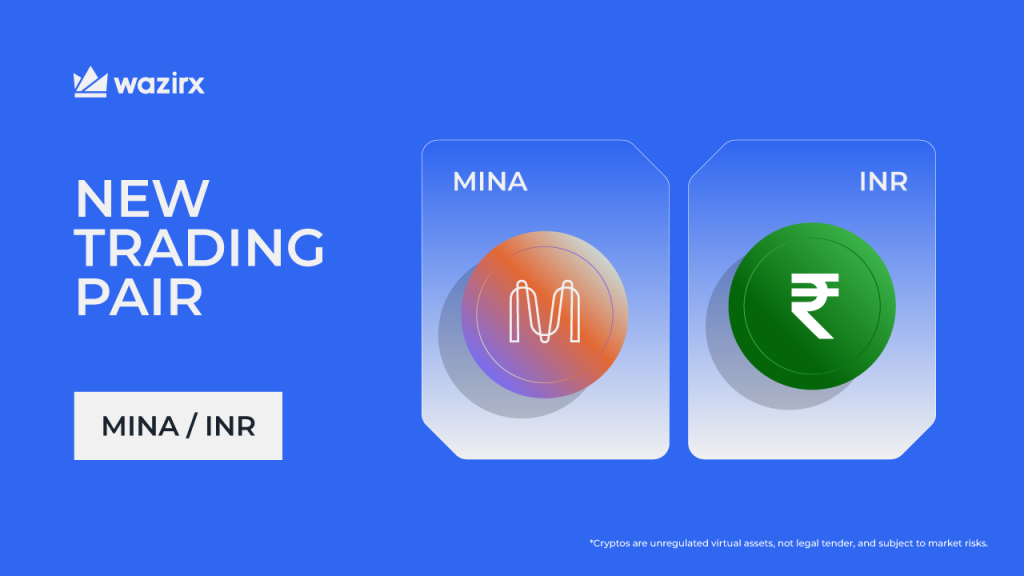 MINA/INR trading on WazirX