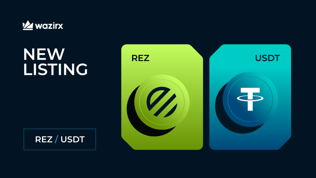 REZ/USDT trading on WazirX