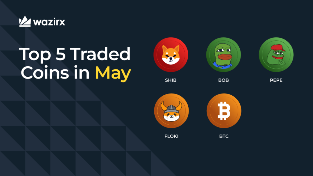 Top 5 Traded Coins In May At WazirX [2024]