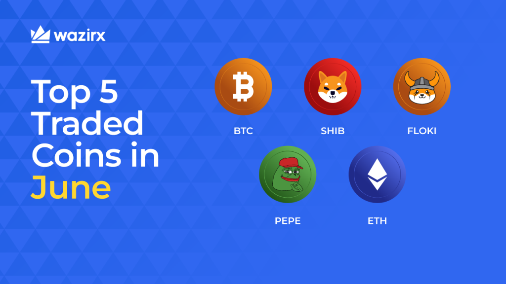 Top 5 Traded Coins In June At WazirX [2024]