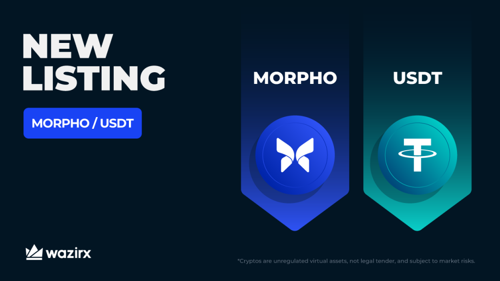 MORPHO/USDT trading on WazirX