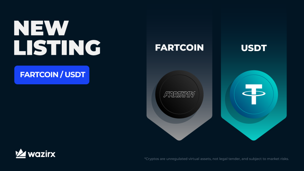 FARTCOIN/USDT trading on WazirX