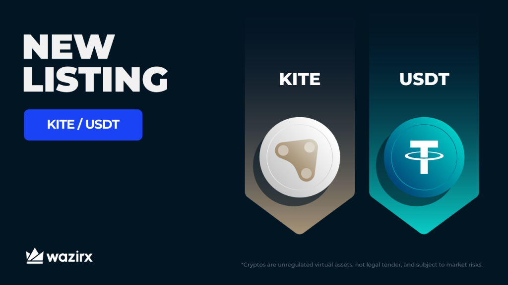 New Listing: KITE/USDT trading on WazirX