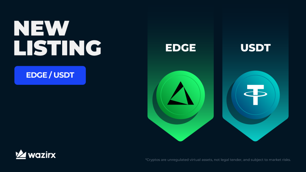 New Listing: EDGE/USDT trading on WazirX