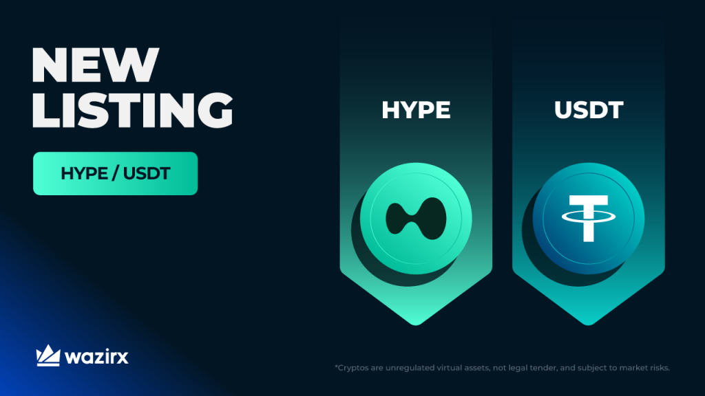New Listing: HYPE/USDT Trading On WazirX
